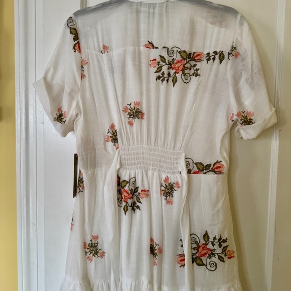 NWT FIGUEROA & FLOWER Cottage Rayon gauze Peasant dress Sz. L - Picture 5 of 10